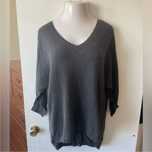 Express Charcoal V-Neck Sweater